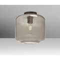 Besa Lighting Niles 10 Ceiling, Smoke Bubble, Bronze, 1x60W Incandescent NILES10SMC-BR
